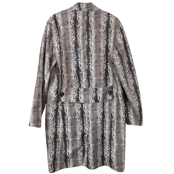 Blank NYC Anthropologie Snake Charmer Faux Suede Longline Blazer Jacket Size M - Picture 2 of 9